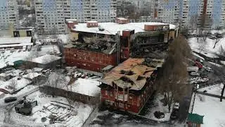 Спустя год после крупного пожара около ТЦ «Колизей» в городе Самара / Russia