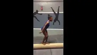 Kaitlyn Worthey -Beam work! First day at it!