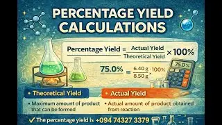 Short Video Pastpaper General Calculations Percentage Yield Unit Oct 2025 