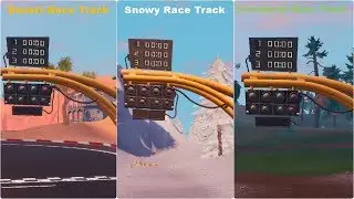 Complete a Lap of a Desert, Snowy & Grasslands Race Track Guide - Fortnite (Season 9)