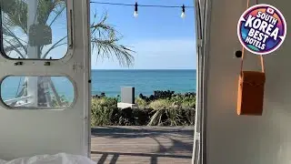 BeachBoys - Retro Caravan AirStream | Jeju, South Korea | Hotel Review ⭐