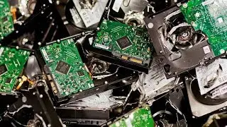 Dual-shaft Shredder Crushing Computer Hard Drives