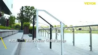 VEVOR Handrails for Outdoor Steps - Sturdy, Stylish, Easy Install!