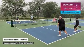 Pickleball Open Doubles Rec Play feat. Laura/Andy vs Jeff/Zach