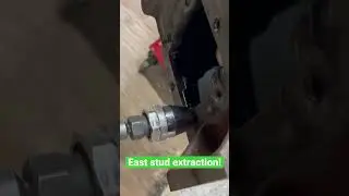 How to remove a stud with parts store extractor! #shorts #repair #studremoval
