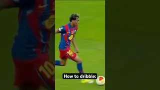 First touch, control-protect. Head up eyes forward el Classico