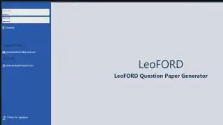 How to make Question paper in LeoFORD Question paper Generator