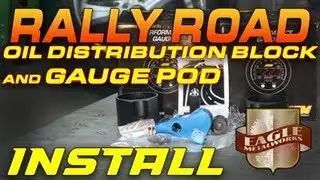 Как установить блок распределения масла Rally Road и датчик