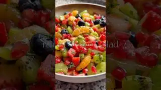 THE ONLY FRUIT SALAD YOU&rsquo;LL EVER NEED🌈 #fruitsalad #veganrecipes #fruitsaladrecipe #saladrecipe