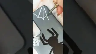 Halloween phone cover DIY tutorial 🎃👻💀 ft. Close eyes DVRST edit #shorts #halloween #diy
