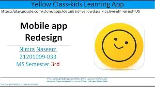 Yellow Class Kids Learning App : Redesign Mobile App Project