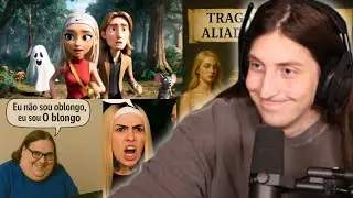 Felca Assiste &agrave;s Melhores Edits de IA que Fizeram Dele! KKKKKK