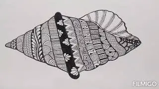 Antique sea shell mandala art for beginners!!!!