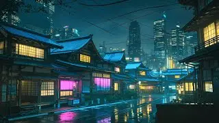 Futuristic Cyberpunk City at Night | Lofi Chill Beats