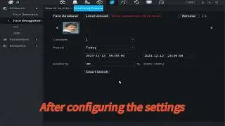 XVR AI - How to search Face Recognition result by face picture in XVR