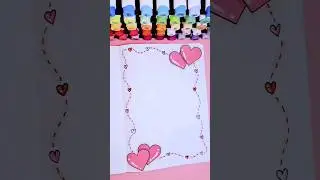 Border design idea | Valentine's Day | #love #bujo