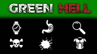 Meaning of each icon above health bar in Green Hell