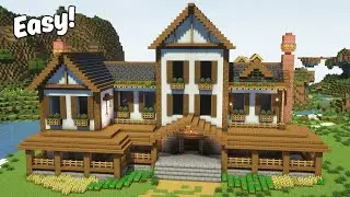 🏰 Minecraft Mansion House Tutorial | Step-by-Step Guide!