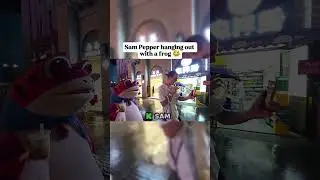 Sam Pepper hanging out with a frog 😂#viral #stream #clips #kick #sampepper
