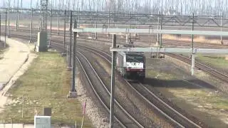 189 099, Siemens Eurosprinter ES64 F4.  als losse loc passeert Kijfhoek, 13 maart 2015
