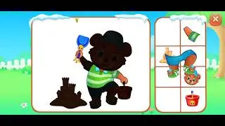 🪣 Sand Castle Build-A-Character Shape Matching Puzzle - Puzzle Kids Jigsaw Puzzles Walkthrough