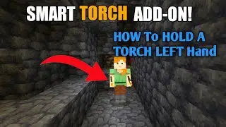 How To Hold A Torch In Left Hand In Minecraft PE 1.19+| Nd smart boy