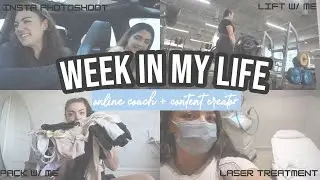 WEEK IN MY LIFE | online coach & content creator
