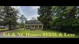 4 Homes in Georgia & North Carolina $125k & Less - Move-in ready