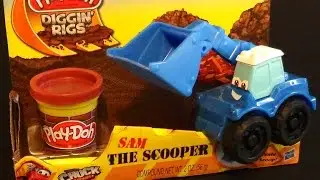 Play-Doh Diggin Rigs Sam The Scooper Toy Review (Stop Motion)