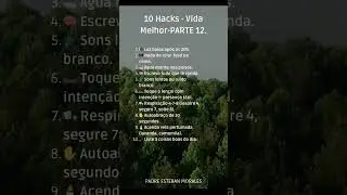 10 hacks parte 12. #dicas #sonotranquilo #menteacelerada #rotinanoturna