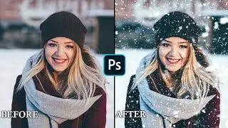 Magical Snow Effect in Photoshop: A Beginner's Guide | Inspired by @WebflippyOfficialPage