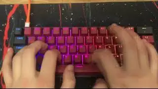 Lubed SK61 Red Wine Sound Test - Lubed Gateron Red Switches Sound Test/ASMR