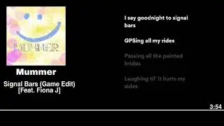 Signal Bars Lyrics (Game Edit)