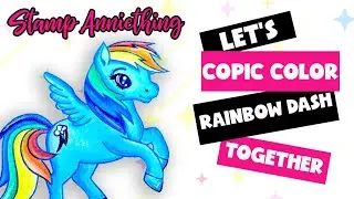 Rainbow Dash Copic Coloring Tutorial | My Little Pony Marker Art (Copic Color Guide Included!)