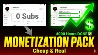 Buy YouTube Subscribers & 4000 Hours Watch Time | Monetization Service Cheap Price |Real Views India