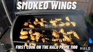 FIRST COOK ON THE HALO PRIME 1100 PELLET GRILL || SMOKED WINGS FOUR WAYS