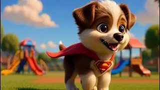 SuperDog Max &ndash; Kindness & Teamwork Song for Kids | 3D Animated Moral Story&rdquo;#viralvideo 