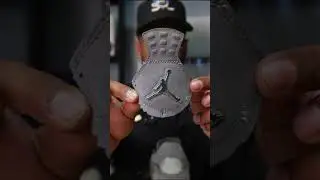 1-of-1 Blue Laser AJ4 Restored by Vick Almighty 😱👟  #sneakers