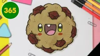 HOW TO DRAW A CUTE cookie KAWAII