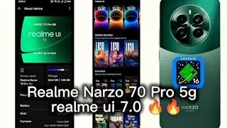 Realme Narzo 70 Pro 5g new update 🔥🔥💯 Android 16 😎😎