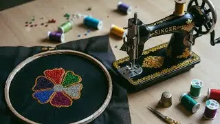सादा मशीन से भी हमने इतना बढ़िया जबरदस्त फूल बनाया देखे#####embroidery kadai hand work