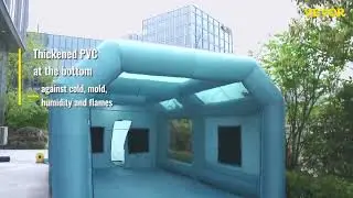 VEVOR Inflatable Spray Booth: Massive 23x13x8Ft Paint Tent with Efficient Filtration
