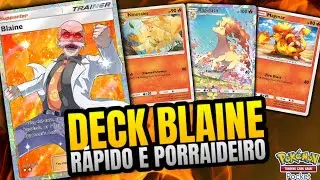 [POKEMON TCG POCKET] INSANO! ESSE DECK DO BLAINE &Eacute; R&Aacute;PIDO E PORRADEIRO! #1