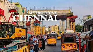 Chennai's Metro Drive | Driving to Poonamallee [4K]