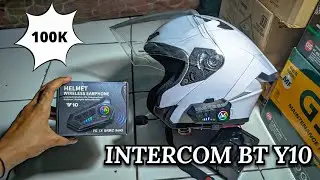 Unboxing & Pemasangan BT Y10 di helm alv ultron pro