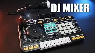 DJI Mixer Toy Lighting Musical Instrument with Microphone Bluetooth Gift for Kids