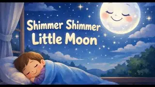 Shimmer Shimmer Little Moon 🌙 | Calm Lullaby for Kids | Bedtime Song              #BedtimeSong