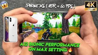 iPhone XS A12 Bionic performance TEST on MAX SETTING with iOS 16 🔥 | Livik Gameplay | PUBG MOBILE 💖