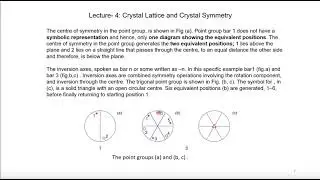Lecture 4 | Undergrad Crystallography & Solid State Chemistry | Crystal Lattice & Symmetry