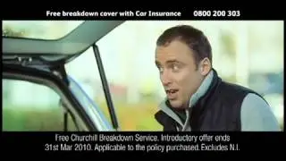 Churchill s parachute jump car insurance advert